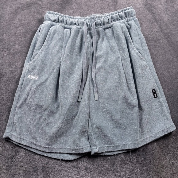 ASRV Other - ASRV Shorts Mens Medium Blue Light Sky Towel Terry Relaxed DSG-1094 Casual Gym